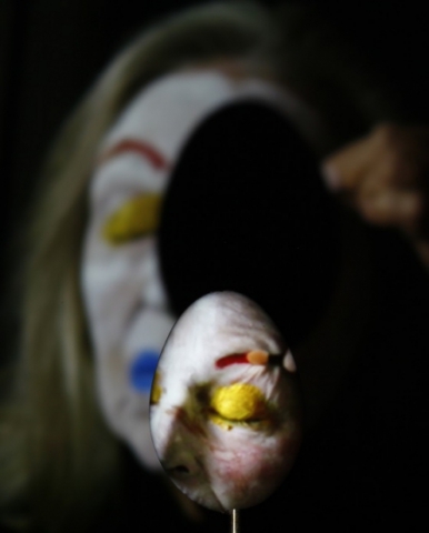 Renate Hahn: Still aus der Performance Zeitläufe, 2012 Renate Hahn: Still aus der Performance Zeitläufe, 2012