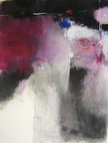 Günter Hähner: Ohne Titel, Aquarell und Pastell auf Papier, 70 x 50 cm, 2009 Günter Hähner: Ohne Titel, Aquarell und Pastell auf Papier, 70 x 50 cm, 2009