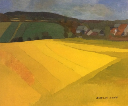Stella Kown-Mockenhaupt: Rapsfeld, Eitempera, 55x60cm, 2007 Stella Kown-Mockenhaupt: Rapsfeld, Eitempera, 55x60cm, 2007