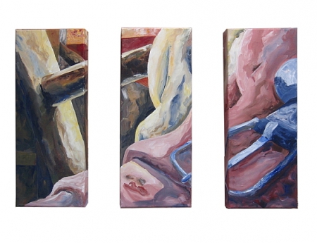 Ingo Schultze-Schnabl: 589 o.T.,3-tlg., AcrylLeinwand, 50 x 80 cm, 2011 Ingo Schultze-Schnabl: 589 o.T.,3-tlg., AcrylLeinwand, 50 x 80 cm, 2011