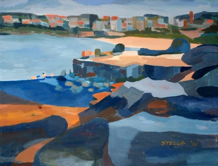 Stella Kown-Mockenhaupt: Coogee Panorama, Eitempera, 89x89cm, 2001 Stella Kown-Mockenhaupt: Coogee Panorama, Eitempera, 89x89cm, 2001
