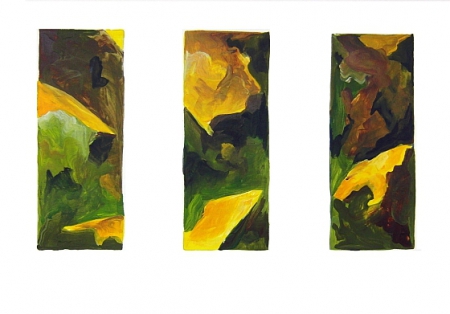 Ingo Schultze-Schnabl: 705 o.T., 3-tlg. AcrylPapier, 50 x 40 cm, 2012 Ingo Schultze-Schnabl: 705 o.T., 3-tlg. AcrylPapier, 50 x 40 cm, 2012