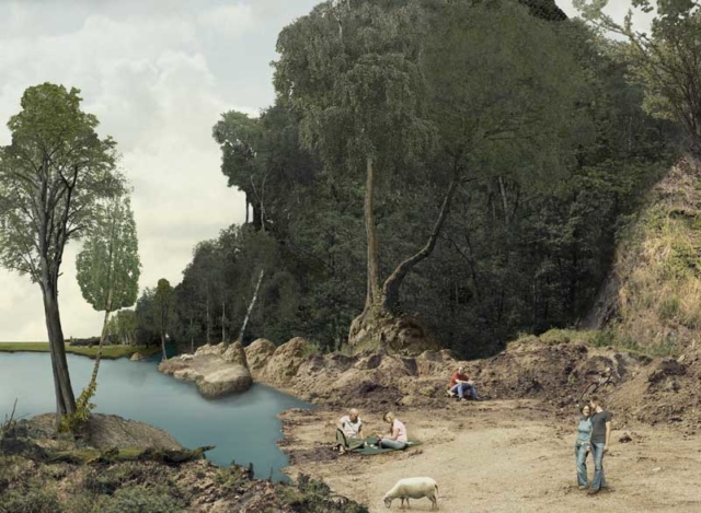 Marc Baruth: Der verlorene Sohn: Die Viehtränke / The Prodigal Son: The Water Hole, lambda print, 78 x 102 cm, 2005