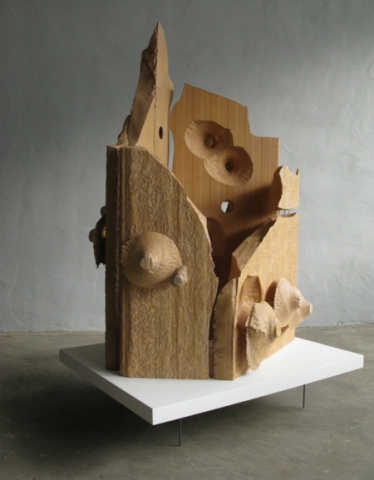 Dago Koblenzer: Quaderkonfiguration, Hartschaum, Acryl, 132 x 90 x 80 cm, Skulptur, 2013 Dago Koblenzer: Quaderkonfiguration, Hartschaum, Acryl, 132 x 90 x 80 cm, Skulptur, 2013
