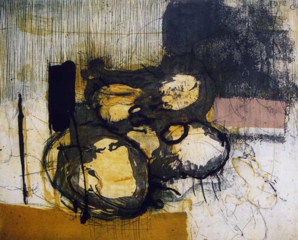 Benno Derda: Ohne Title / Untitled, Farbradierung / color intaglio print, 46 x 53 cm, 2005 Benno Derda: Ohne Title / Untitled, Farbradierung / color intaglio print, 46 x 53 cm, 2005