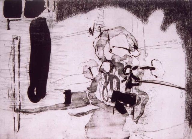 Benno Derda: Lento, Radierung / intaglio print, 70 x 10 cm, 2006 Benno Derda: Lento, Radierung / intaglio print, 70 x 10 cm, 2006