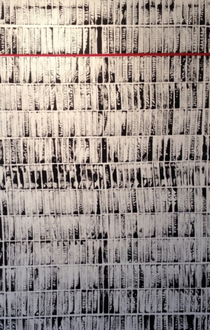 Michael Schumann aus der Serie Ungeschriebene Briefe, Acryl auf Leinwand, 88x140, 2014