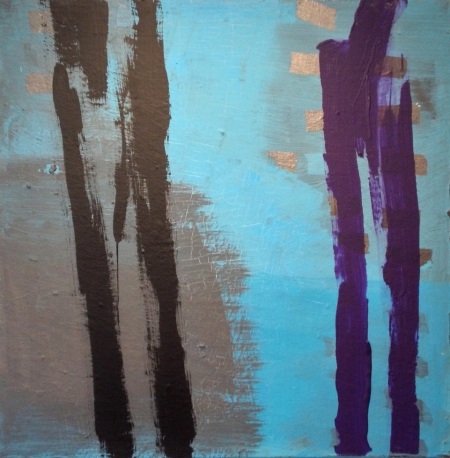 Michael Schumann aus der Serie tutto macchia, Acryl auf Leinwand,55x55, 2014