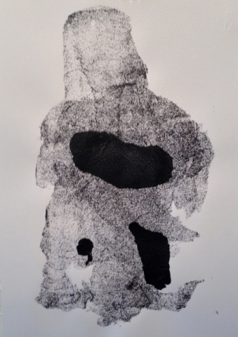 Michael Schumann aus der Serie tutto macchia, Acryl auf Papier, 48x33, 2014