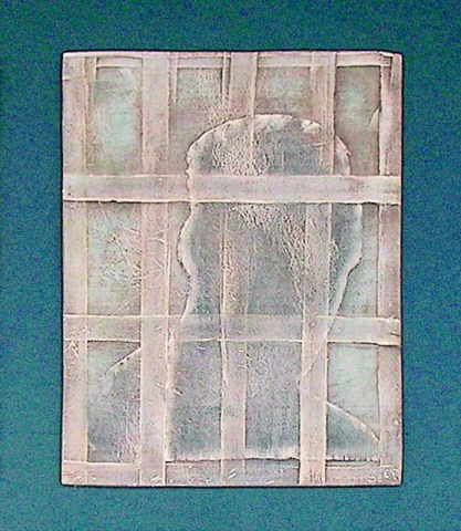 Helga Seekamp: Gefangen / Caught, Terracotta / terra cotta, 2005