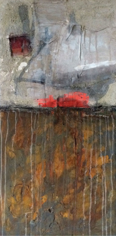 Marc Babenschneider: COLL2015002, Mischtechnik auf Leinwand, 40 x 80 cm, 2015 Marc Babenschneider: COLL2015002, Mischtechnik auf Leinwand, 40 x 80 cm, 2015