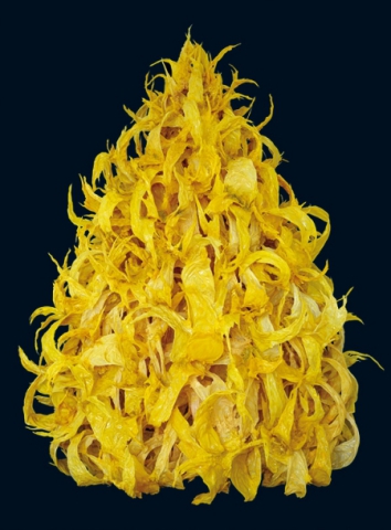 Kristian Kosch: Wachsplastik 5, Parafin- und Bienenwachs, 154 x 90 x 98 cm, 2014