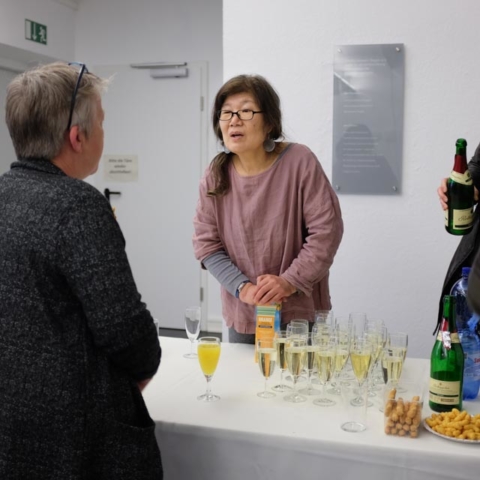 Stella sorgt für Getränke