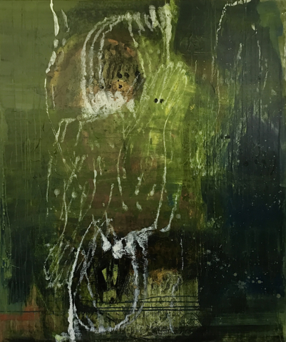Bruno Obermann „Vom Bemühen I“, Mischtechnik auf Leinwand, 140 x 120 cm, 2024 Bruno Obermann „Vom Bemühen I“, Mischtechnik auf Leinwand, 140 x 120 cm, 2024
