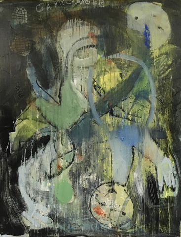 Bruno Obermann „gamechanger“, Mischtechnik auf Leinwand, 140 x 110 cm, 2024 Bruno Obermann „gamechanger“, Mischtechnik auf Leinwand, 140 x 110 cm, 2024