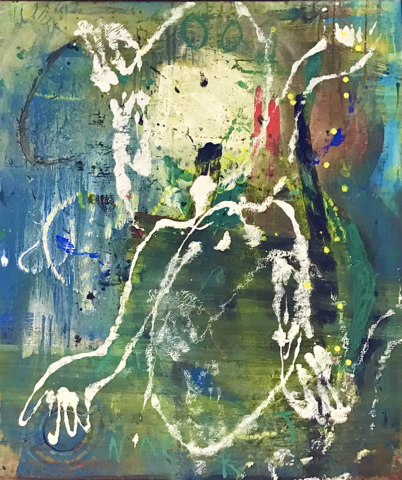 Bruno Obermann „Vom Bemühen II“, Mischtechnik auf Leinwand, 120 x 110 cm, 2024 Bruno Obermann „Vom Bemühen II“, Mischtechnik auf Leinwand, 120 x 110 cm, 2024